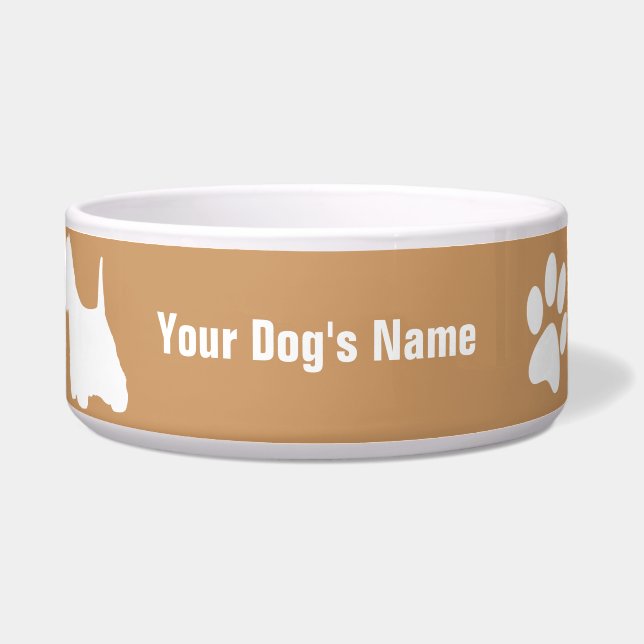 West Highland White rier ウ ト・イ ラ ェスン,ハBド,A40000000 Voerbakje (Voorkant)