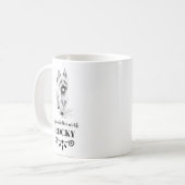 West-Highland-White-Terrier Aangepaste hondennaam Koffiemok (Voorkant links)