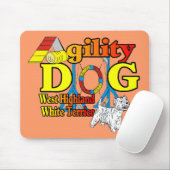 West_Highland_White_Terrier_Agility Muismat (Met muis)