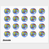 West_Highland_White_Terrier_Agility Ronde Sticker (Vel)