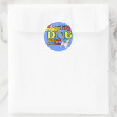 West_Highland_White_Terrier_Agility Ronde Sticker (Tas)