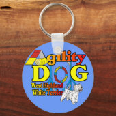 West_Highland_White_Terrier_Agility Sleutelhanger (Voorkant)
