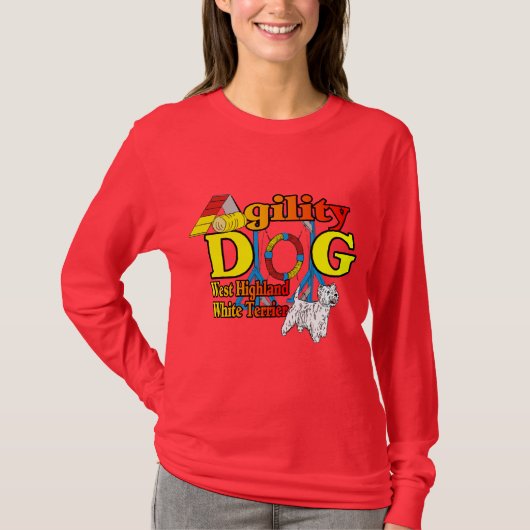 West_Highland_White_Terrier_Agility T-shirt (Voorkant)