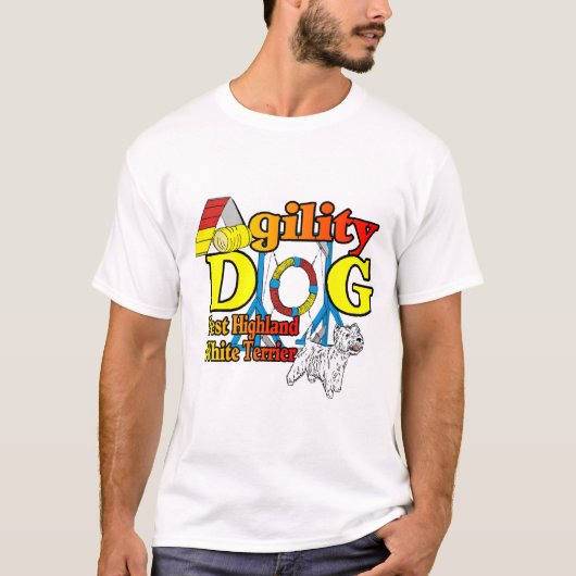 West_Highland_White_Terrier_Agility T-shirt (Voorkant)