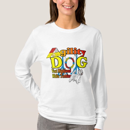West_Highland_White_Terrier_Agility T-shirt (Voorkant)