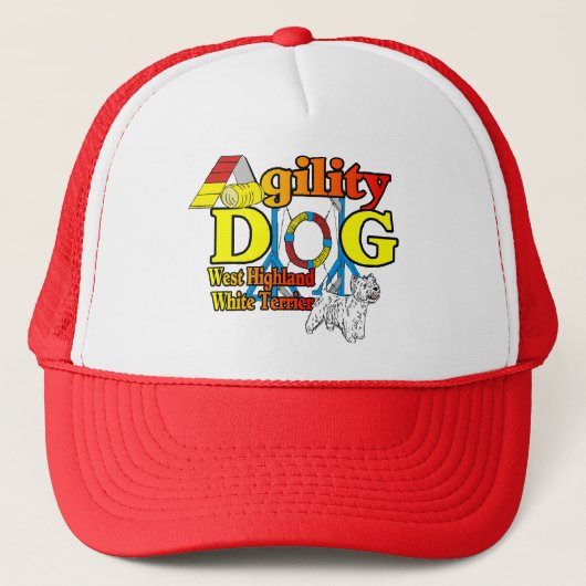 West_Highland_White_Terrier_Agility Trucker Pet (Voorkant)