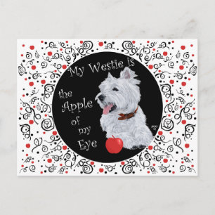 West Highland White Terrier Appel van mijn Oog Briefkaart