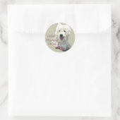 West Highland White Terrier Art Ronde Sticker (Tas)