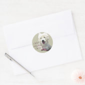 West Highland White Terrier Art Ronde Sticker (Envelop)