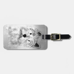West Highland White Terrier Bagagelabel