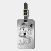West Highland White Terrier Bagagelabel (Voorkant verticaal)