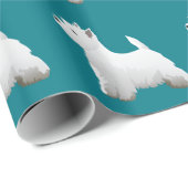 West Highland White Terrier Basic Breed Design Cadeaupapier (Rol Hoek)