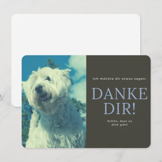 West Highland White Terrier Bedankkaart (Voorkant / Achterkant)