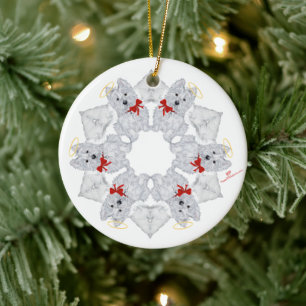 West Highland White Terrier Beeldje Keramisch Ornament
