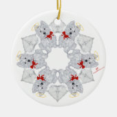 West Highland White Terrier Beeldje Keramisch Ornament (Voorkant)