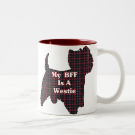 West Highland White Terrier BFF-cadeautjes Tweekleurige Koffiemok