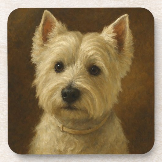 West Highland White Terrier Bier Onderzetter (Voorkant)