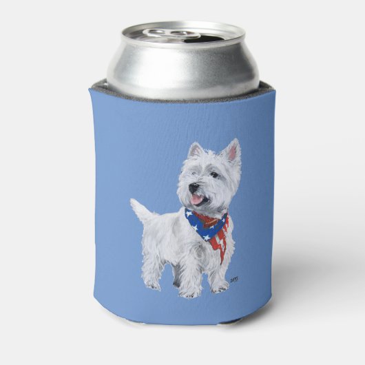 West Highland White Terrier Blikjeskoeler (Blikje Achterkant)