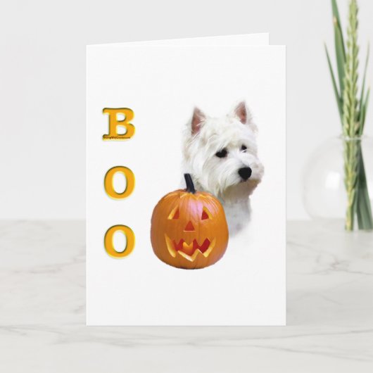 West Highland White Terrier Boo Kaart (Voorkant)