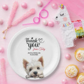 West Highland White Terrier Bruiloft Dank u Papieren Bordje (Feest)
