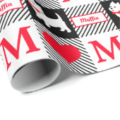 West Highland White Terrier Buffalo Pset Custom Cadeaupapier (Rol Hoek)