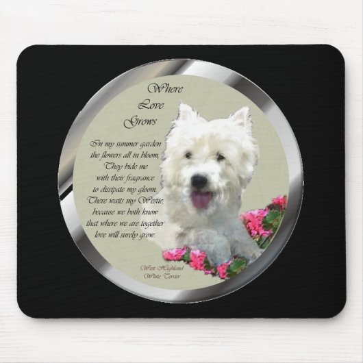 West Highland White Terrier-cadeaus Muismat (Voorkant)