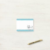 West Highland White Terrier Cartoon Hond Post-it® Notes (Op bureau)