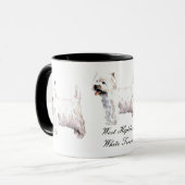 West Highland White Terrier Ceramic Mok (Voorkant links)