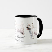 West Highland White Terrier Ceramic Mok (Voorkant rechts)