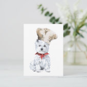 West Highland White Terrier Chef-kok Briefkaart (Staand voorkant)