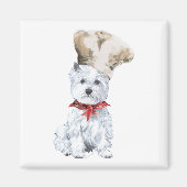 West Highland White Terrier Chef Magneet (Voorkant)