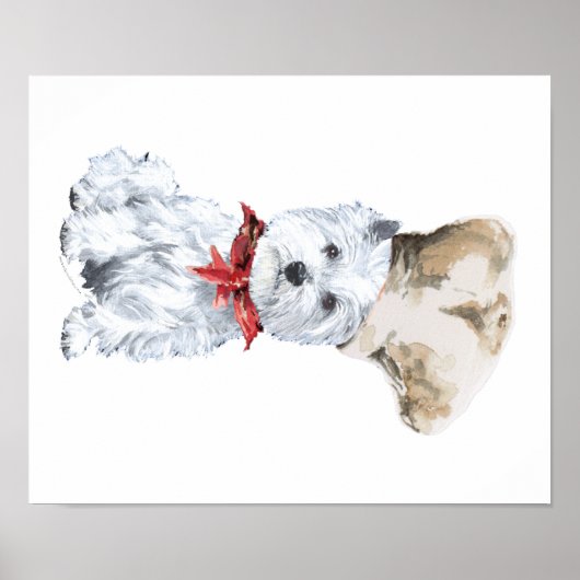 West Highland White Terrier Chef Poster (Voorkant)