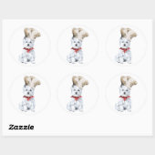 West Highland White Terrier Chef Ronde Sticker (Vel)