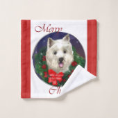West Highland White Terrier Christmas Bad Handdoek (Wasdoekje)