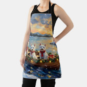 West Highland White Terrier Christmas Boat Holiday Schort (Insitu)