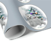 West Highland White Terrier Christmas Cadeaupapier (Rol Hoek)