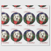 West Highland White Terrier Christmas Cadeaupapier (Vlak)