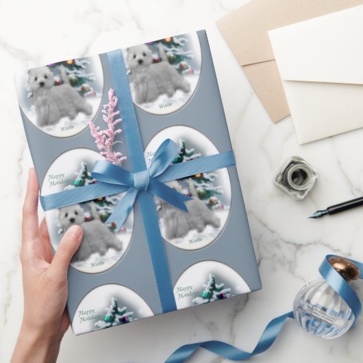 West Highland White Terrier Christmas Cadeaupapier (Geschenken)