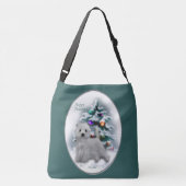 West Highland White Terrier Christmas Crossbody Tas (Achterkant)