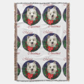 West Highland White Terrier Christmas Deken (Voorkant Verticaal)