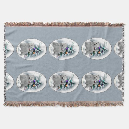 West Highland White Terrier Christmas Deken (Voorkant)