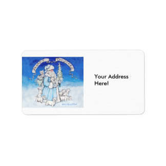 West Highland White Terrier Christmas Etiket