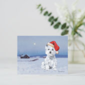 West Highland White Terrier Christmas Feestdagenkaart (Staand voorkant)