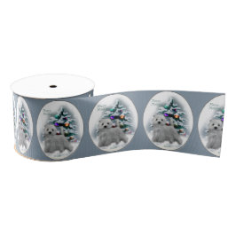 West Highland White Terrier Christmas Grosgrain Lint