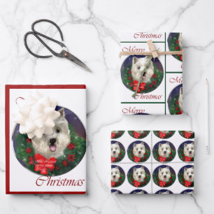 West Highland White Terrier Christmas Inpakpapier Vel