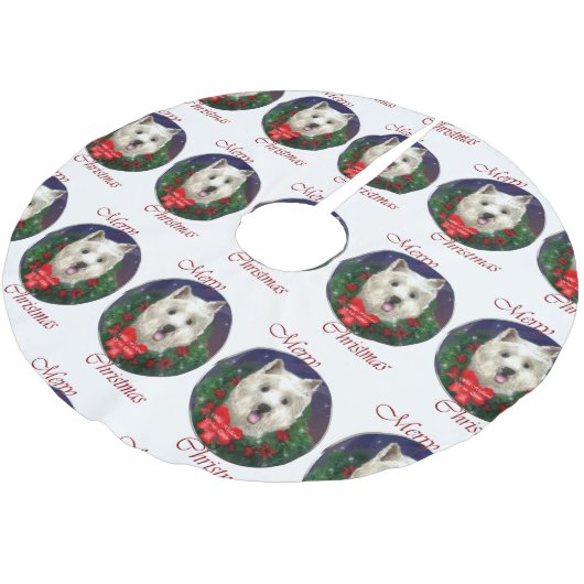 West Highland White Terrier Christmas Kerstboom Rok (Gekanteld)