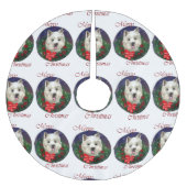 West Highland White Terrier Christmas Kerstboom Rok (Voorkant)