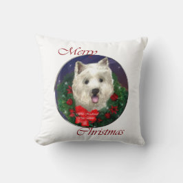 West Highland White Terrier Christmas Kussen