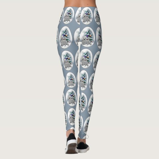 West Highland White Terrier Christmas Leggings (Achterkant)