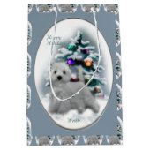 West Highland White Terrier Christmas Medium Cadeauzakje (Voorkant)